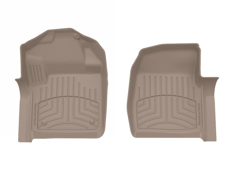 WeatherTech 17-19 Ford F-250/F-350/F-450/F-550 1st Row Front FloorLiner HP - Tan