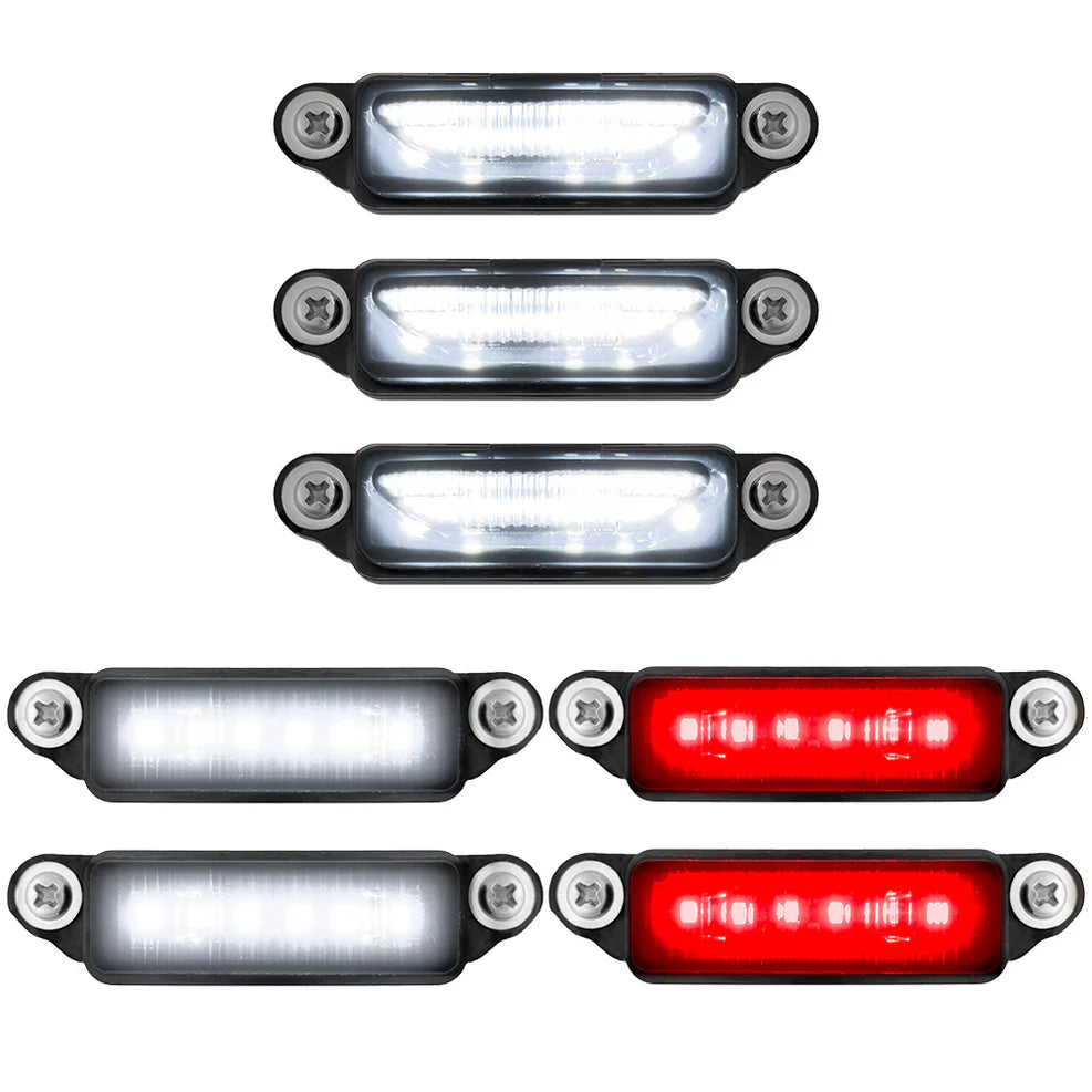 Recon Dodge 21-25 RAM 1500 TRX 7-PC Fender & Hood Light Kit Smoked Lens White LED Running Lights w/ Startup Light Sequence - Multiple Options