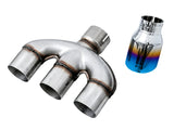 AWE 17-20 Honda Civic Si Dual-to-Triple Vapor Blue Tip Conversion