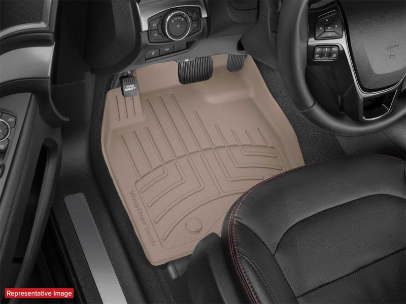WeatherTech 17-19 Ford F-250/F-350/F-450/F-550 1st Row Front FloorLiner HP - Tan