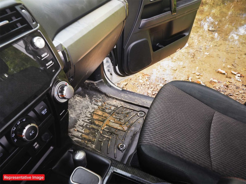 WeatherTech 17-19 Ford F-250/F-350/F-450/F-550 1st Row Front FloorLiner HP - Grey