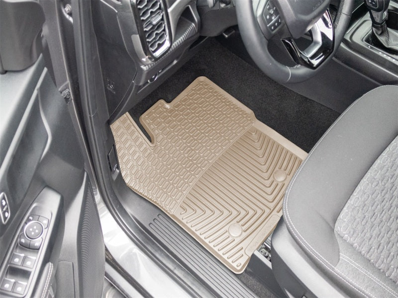 WeatherTech 24-25 Ford Ranger 1st Row Front All-Weather Floor Mats - Tan