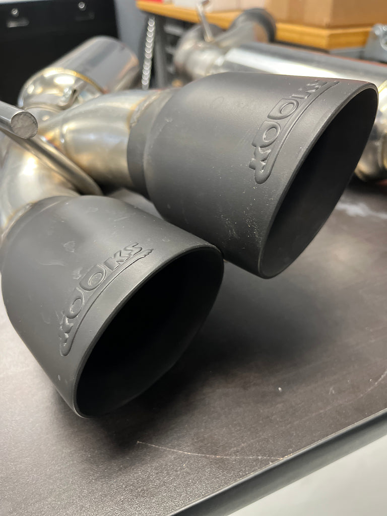 OPEN BOX 3" SS Axle-Back Exhaust w/Quad SS Tips. 2016-2024 Camaro SS/ZL1