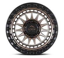 Load image into Gallery viewer, Lock Off- Road Mojave - 17X8.5 ET 25 Offset / 6X139.7 BP / 95.1 CB / Matte Bronze With Black Simulated Beadlock Ring