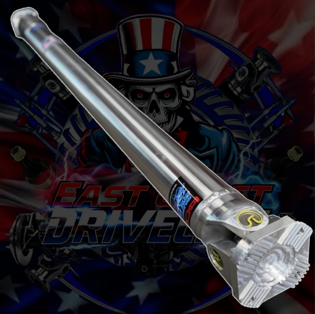 East Coast Drivelines / 4 INCH / 2021-2024 Ram 1500 TRX 6.2L S/C HD 4x.125" Aluminum Driveshaft With Aluminum Flanges and 1480 Joints