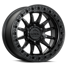 Load image into Gallery viewer, Lock Off-Road Trail Wheel 20X9 ET+1 Offset / 6X139.7 BP / 106.1 CB / Matte Black With Matte Black Ring