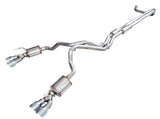 AWE Tuning 2021+ Cadillac Escalade 6.2L ESV 0FG Dual Exit Exhaust System w/ 5in Chrome Silver Tips