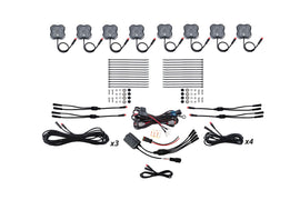 Diode Dynamics Stage Series RGBW LED Rock Light Kit (8-pack)