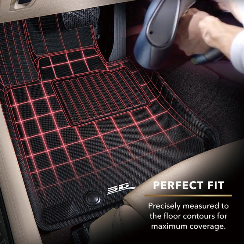 3D MAXpider 2013-2020 Jeep Grand Cherokee Kagu 1st & 2nd Row Floormats - Black