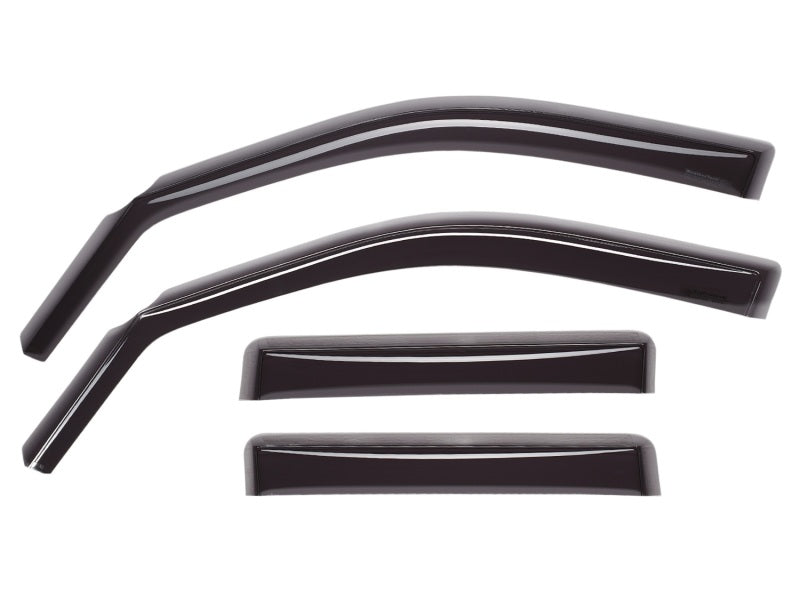 WeatherTech 11-23 Dodge Challenger Front Rear Front & Rear Side Window Deflectors-Dark Tint