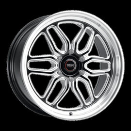 Weld Racing 17x10 Laguna 6 Drag 6x135 ET42 BS7.25 Gloss BLK MIL DIA 87.1