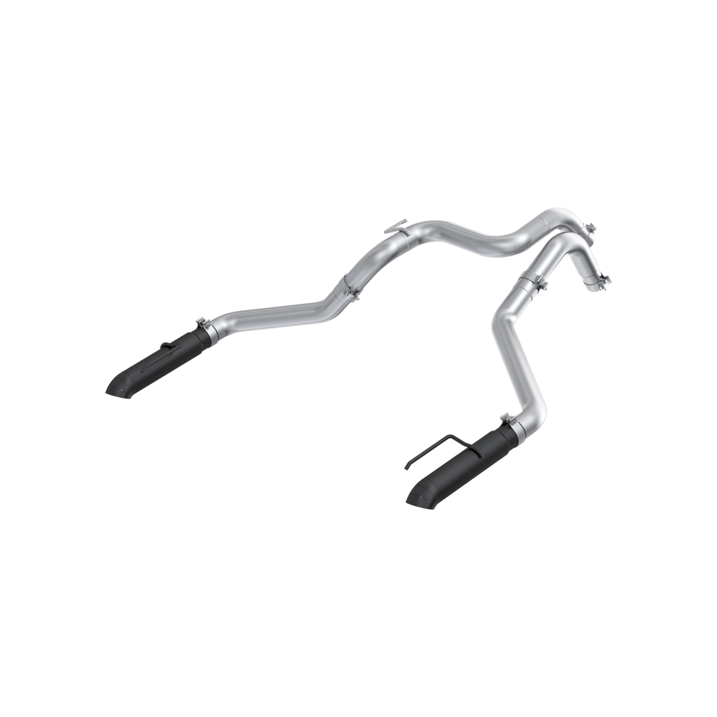 MBRP 24-26 Ford Ranger Raptor 3.0L 3in Dual Rear Turn-Down Axle Back Exhaust - Armor BLK Tips