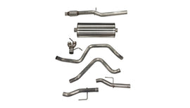 Corsa 2019-2025 Chevy Silverado 5.3L Crew Cab 3in Cat-Back Dual Rear Exit w/ Polished Tip
