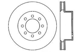 StopTech Sport Cross Drilled Brake Rotor - Rear Right