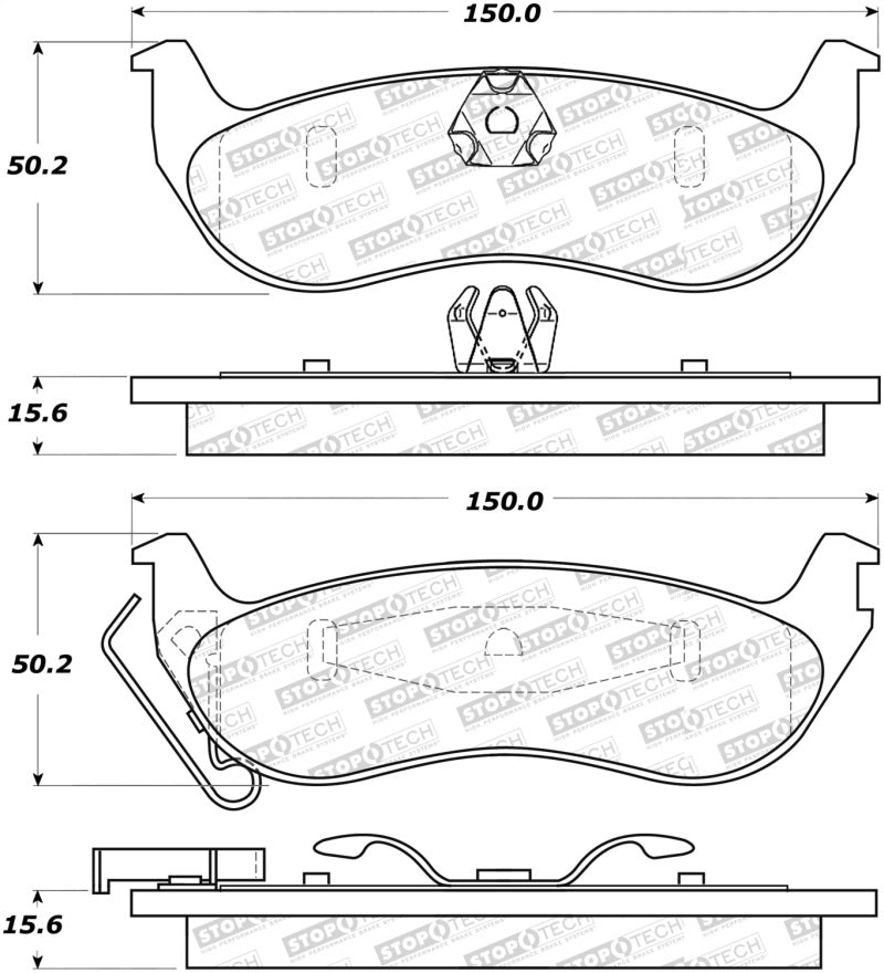 StopTech Street Select Brake Pads