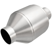 Load image into Gallery viewer, MagnaFlow Univ Cat Conv 2.5in Inlet/Outlet Center/Center Round 3in Body L x 5in W x 8.75in Overall L