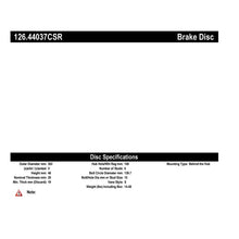 Load image into Gallery viewer, StopTech SportSlot Slotted Cryo Front Right Rotor 81-89 Toyota Land Cruiser