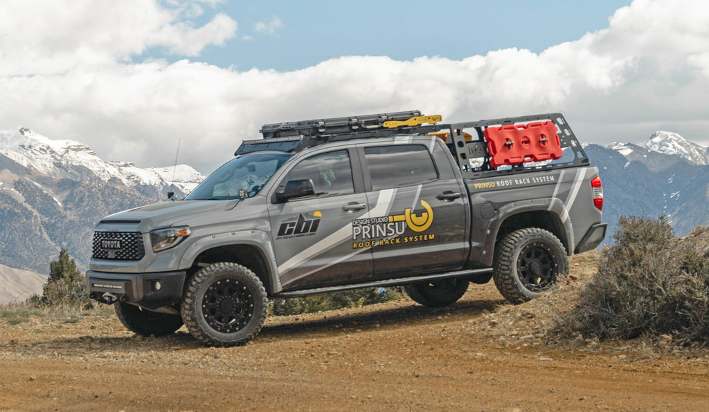 Prinsu Toyota Tundra Prinsu CrewMax Cab Rack | 2007-2021 (Standard Wind Deflector)